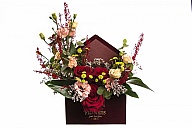 BOX031 Flowerbox z kwiatów żywych