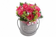 BOX009 Flowerbox z kwiatów żywych