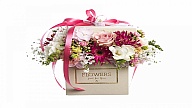 BOX030  Flowerbox z kwiatów żywych